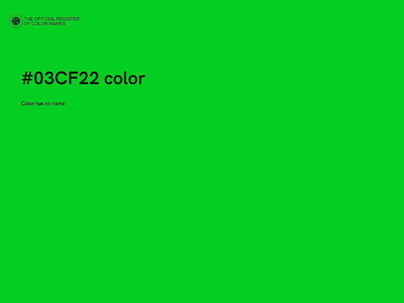 #03CF22 color image