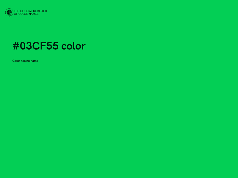 #03CF55 color image