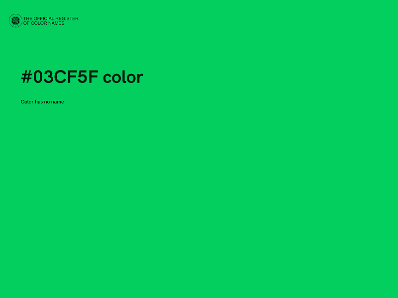 #03CF5F color image