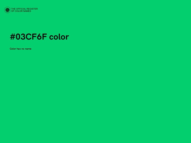 #03CF6F color image