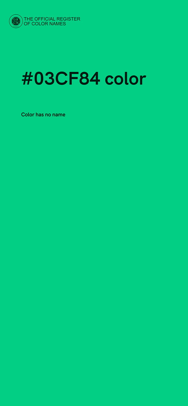 #03CF84 color image