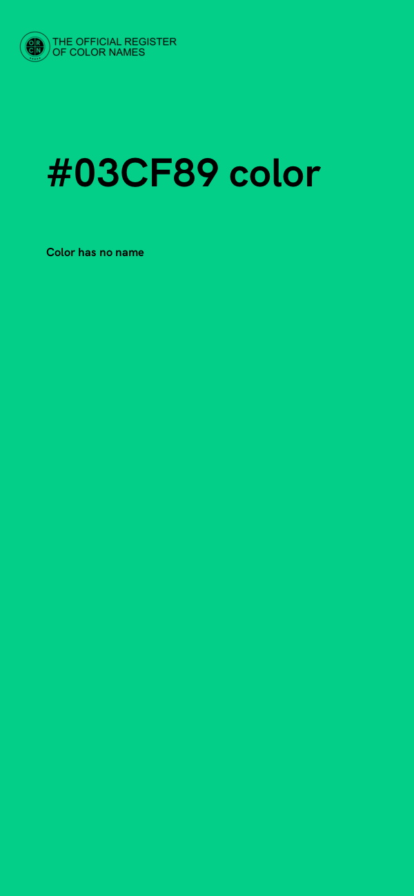 #03CF89 color image