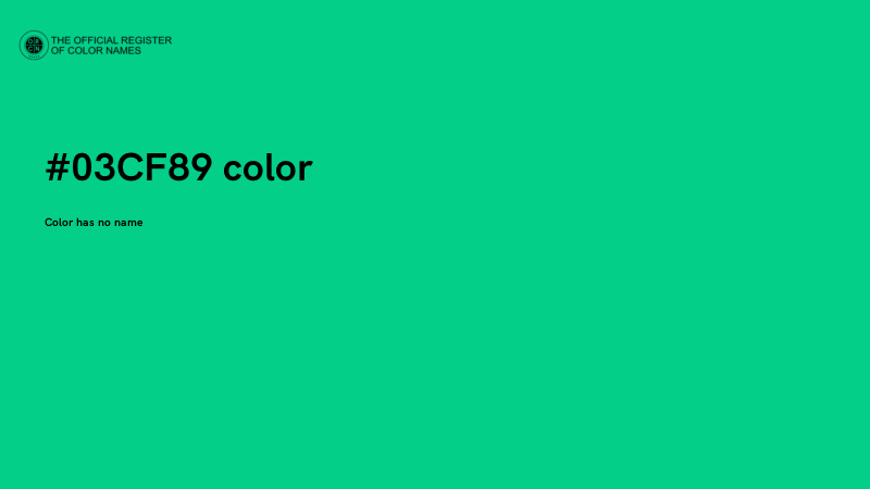 #03CF89 color image
