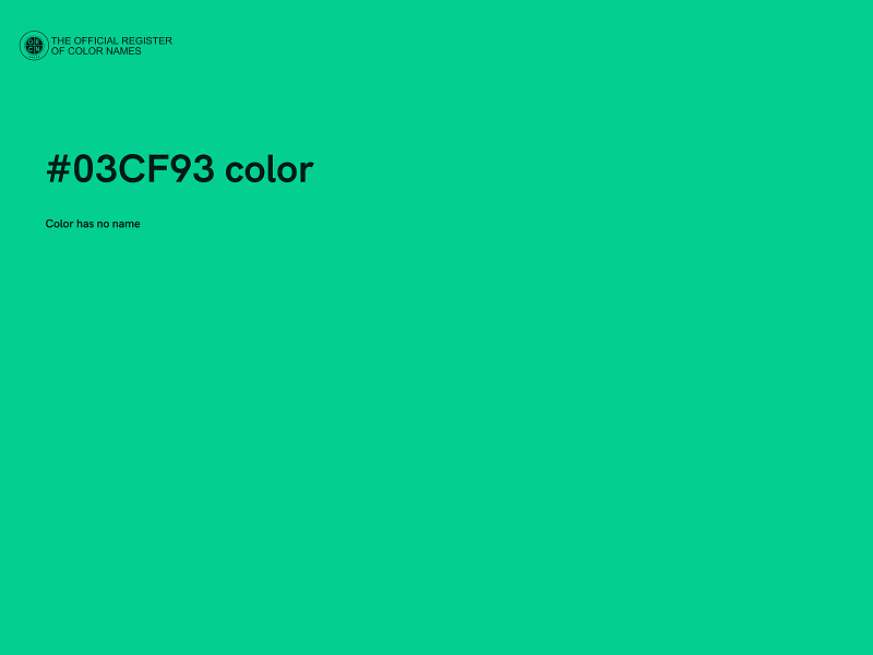 #03CF93 color image