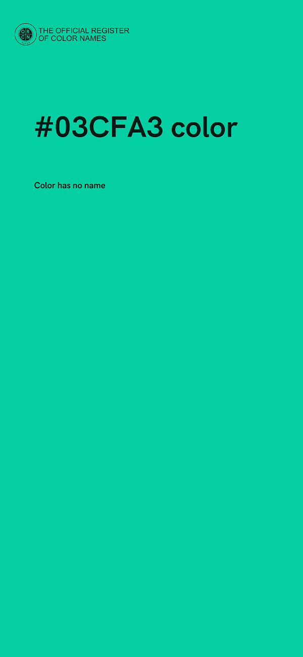 #03CFA3 color image
