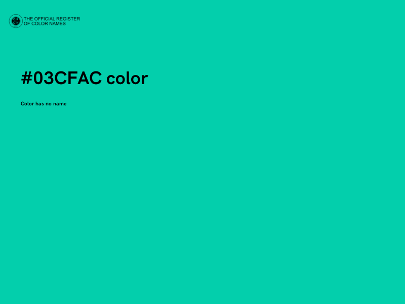 #03CFAC color image
