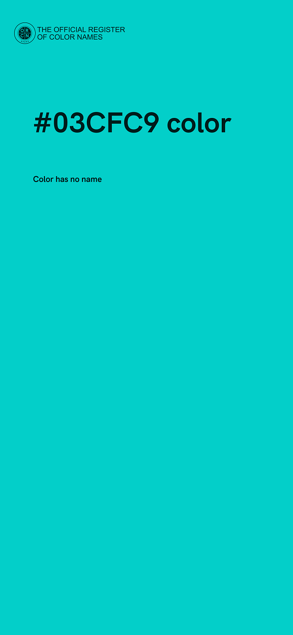 #03CFC9 color image