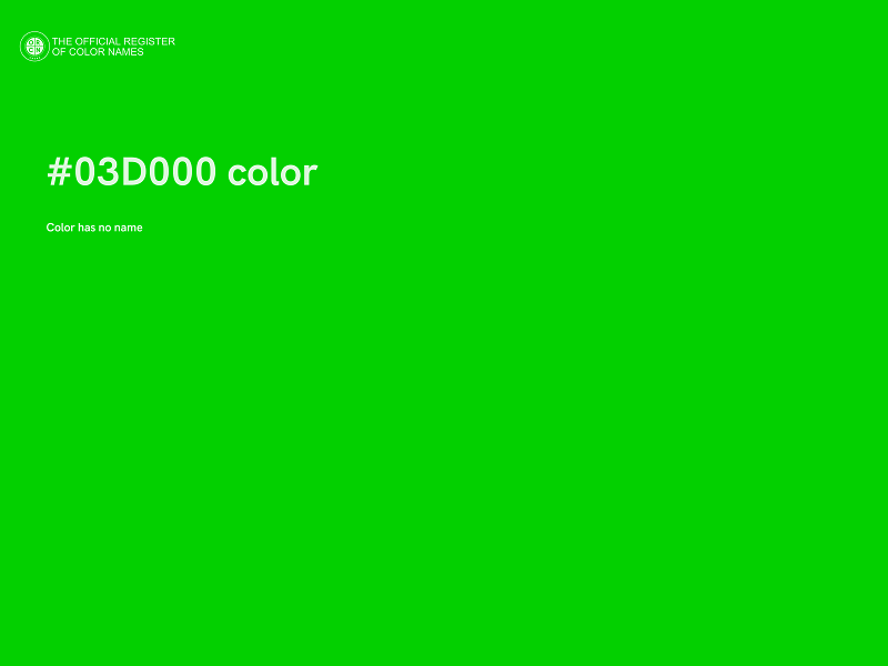 #03D000 color image