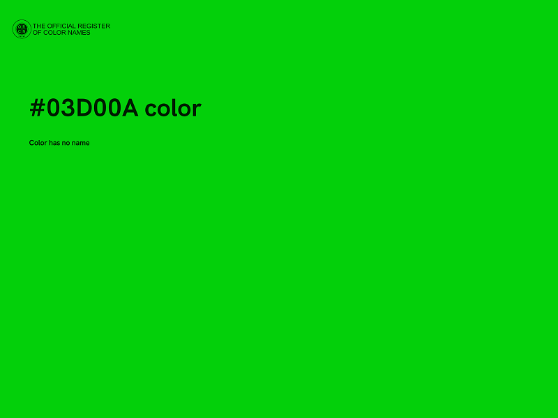 #03D00A color image