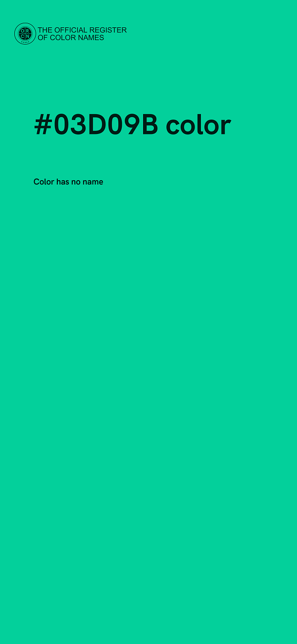 #03D09B color image