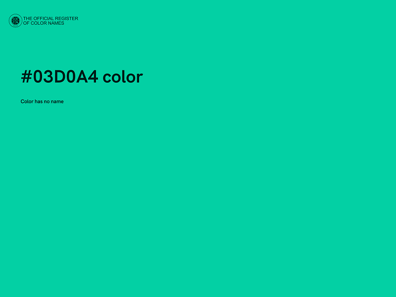 #03D0A4 color image