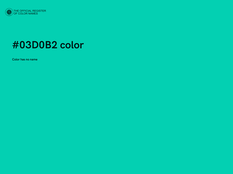 #03D0B2 color image