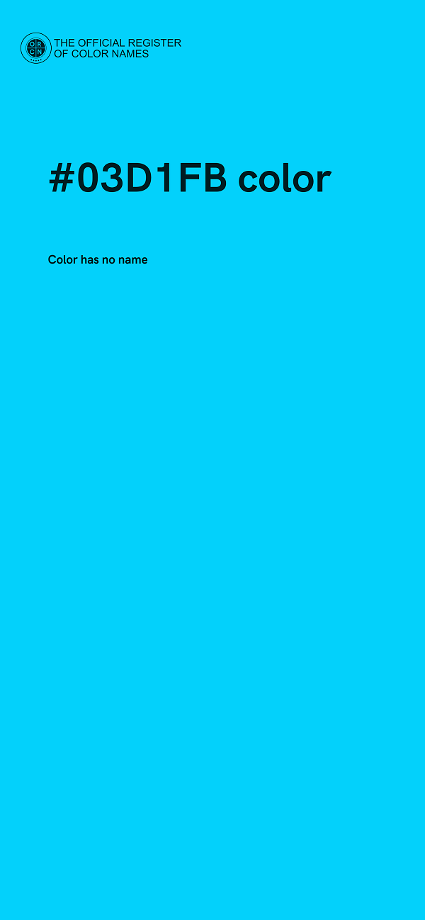 #03D1FB color image