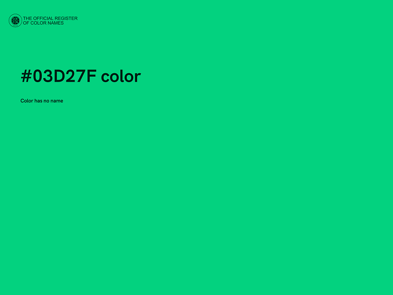 #03D27F color image