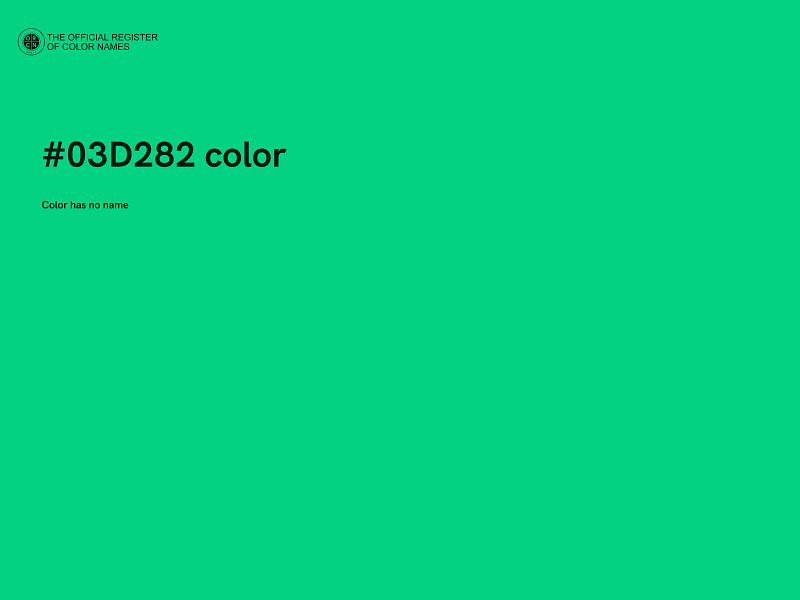 #03D282 color image