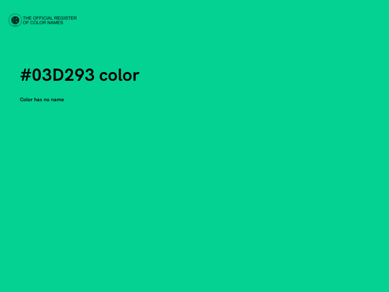 #03D293 color image