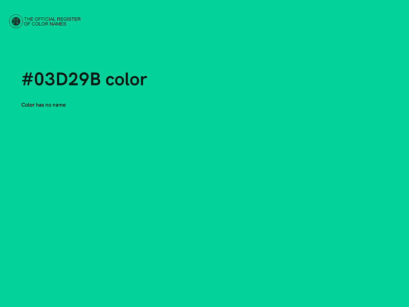 #03D29B color image