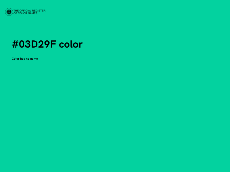#03D29F color image