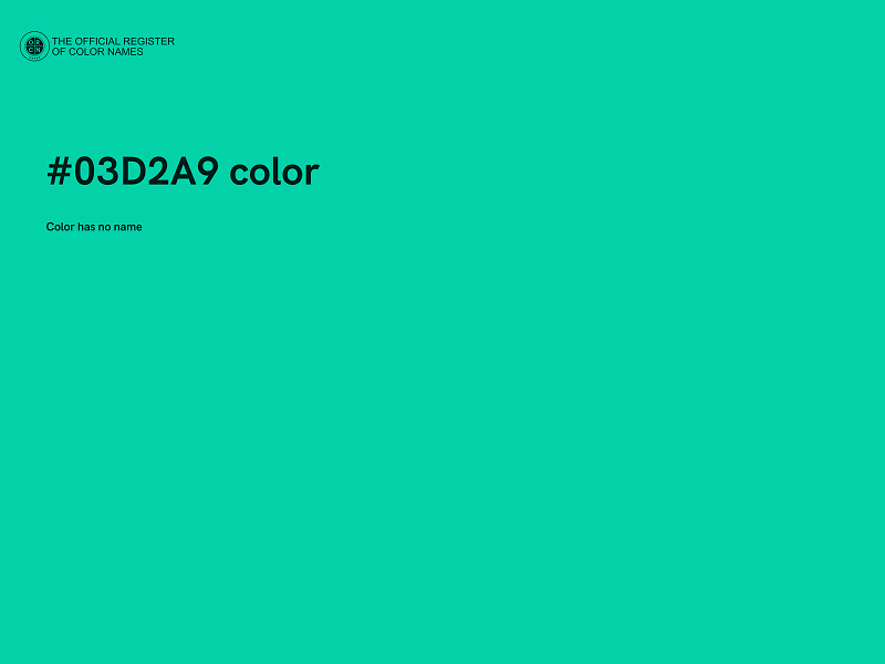 #03D2A9 color image