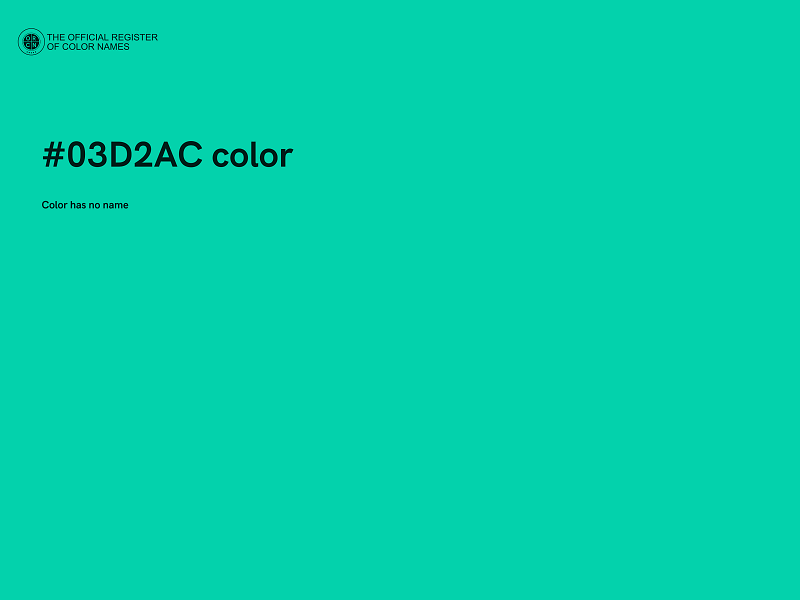 #03D2AC color image