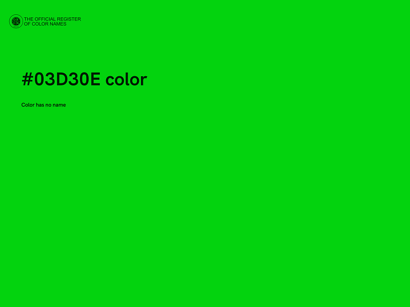 #03D30E color image