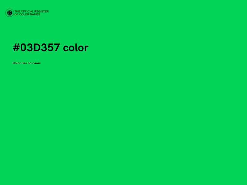 #03D357 color image
