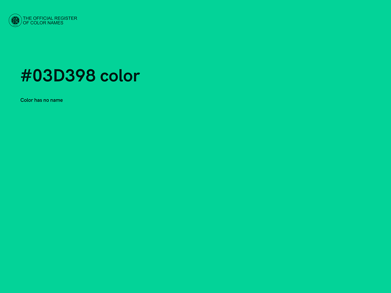 #03D398 color image