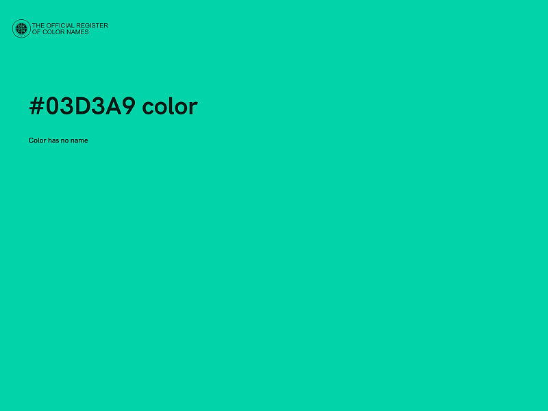 #03D3A9 color image