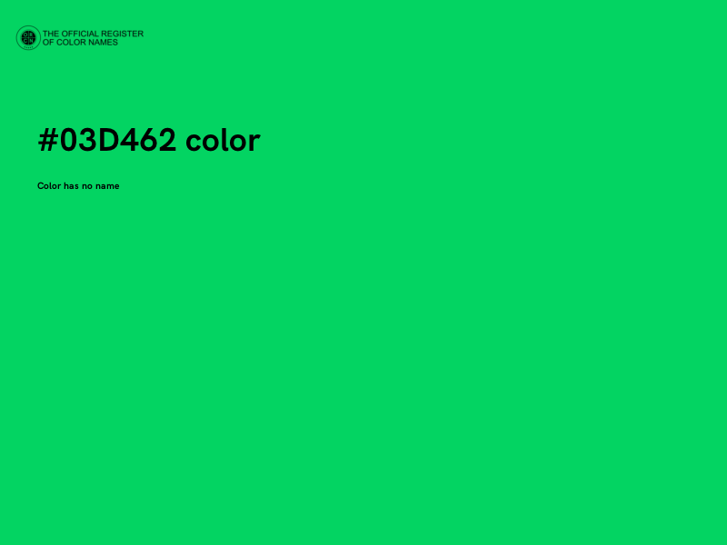 #03D462 color image