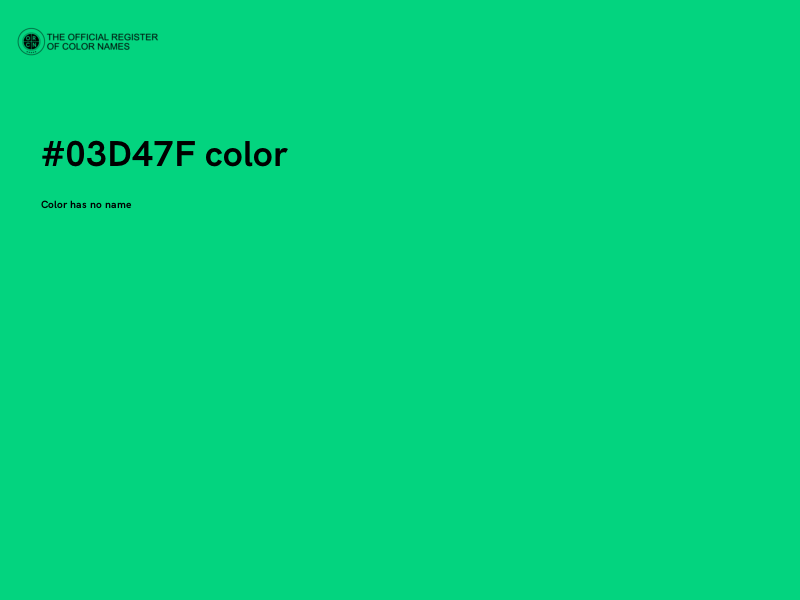 #03D47F color image