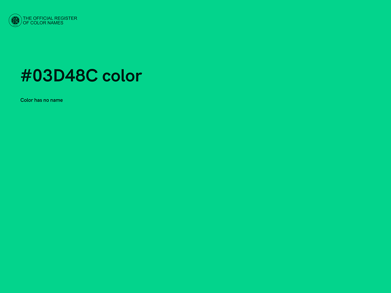 #03D48C color image