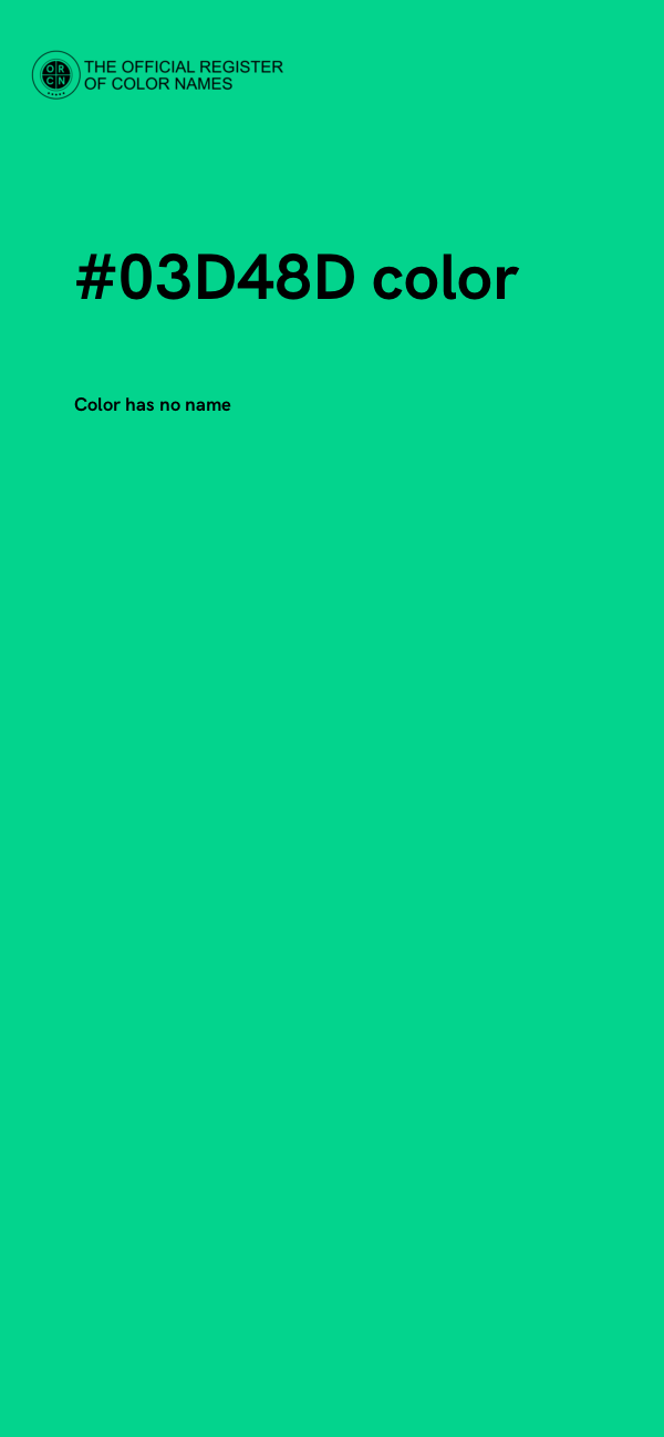 #03D48D color image