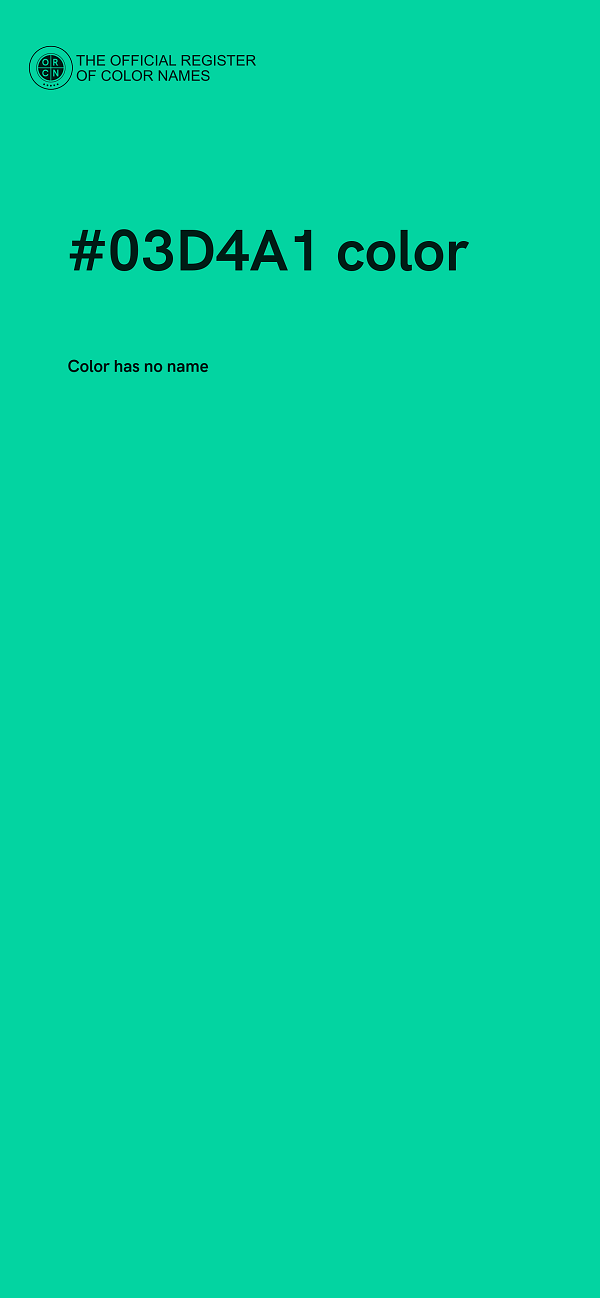 #03D4A1 color image