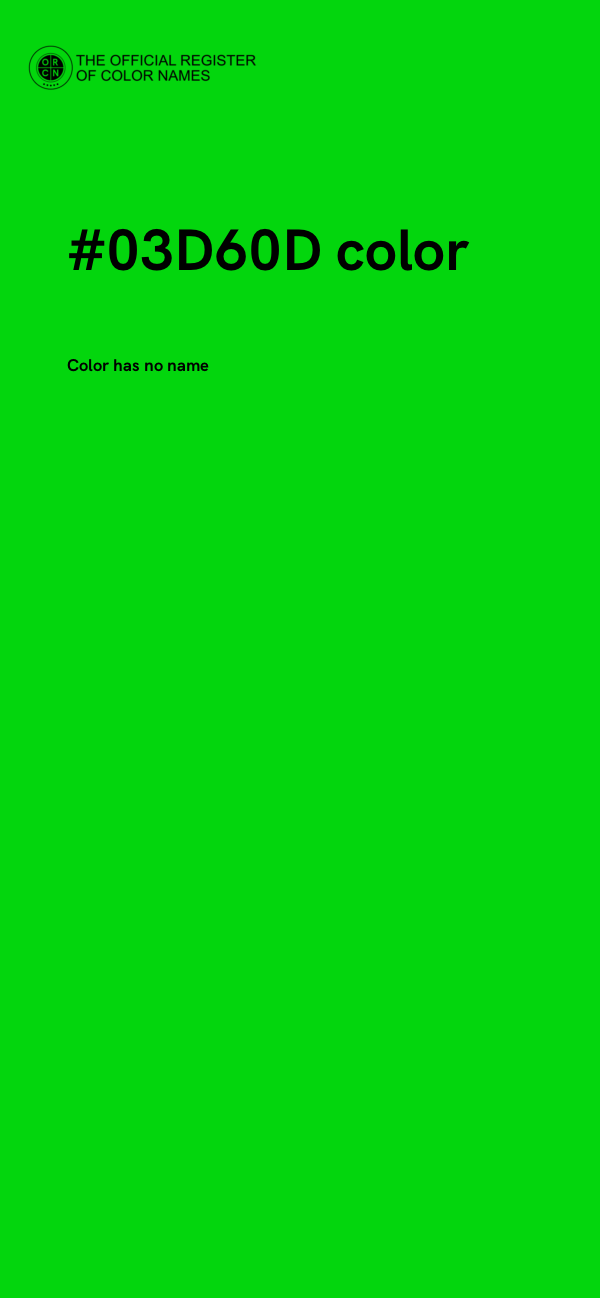 #03D60D color image