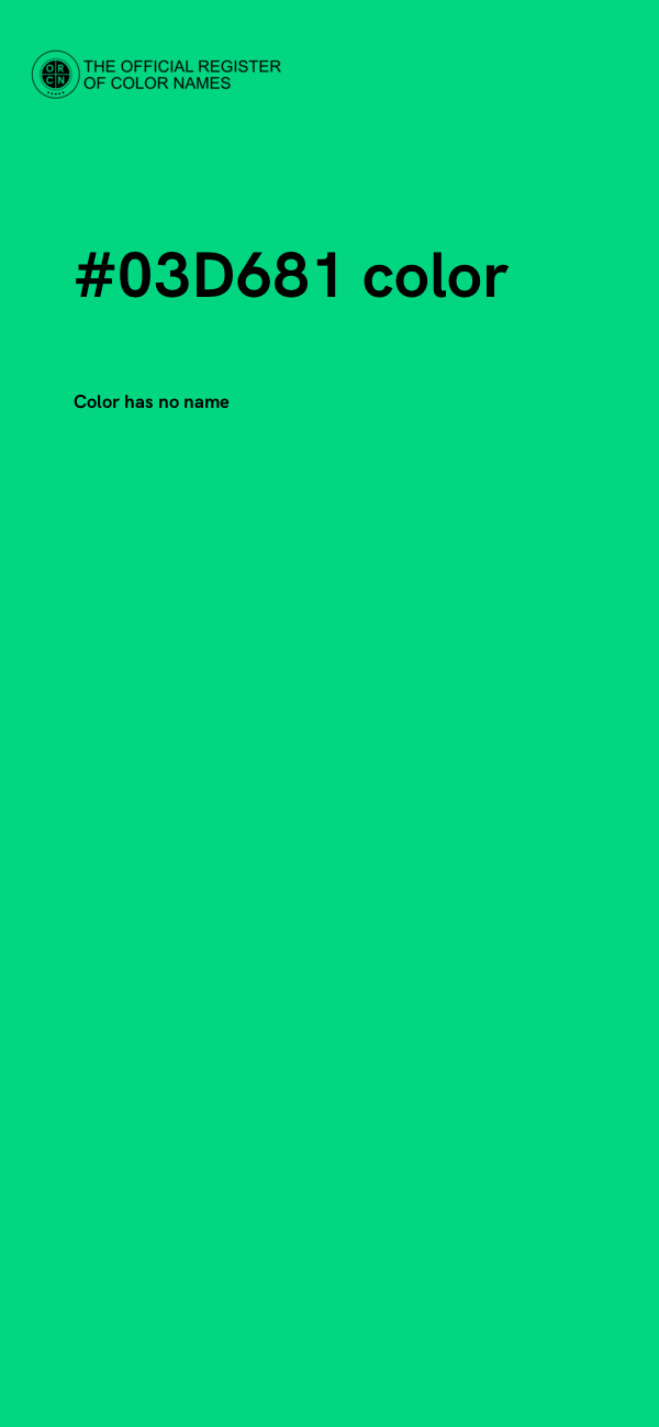 #03D681 color image