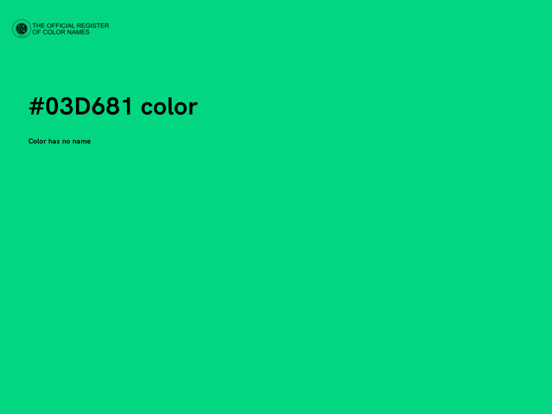 #03D681 color image