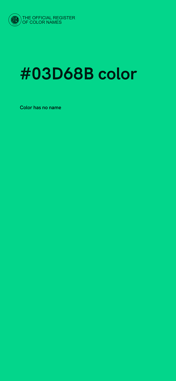 #03D68B color image