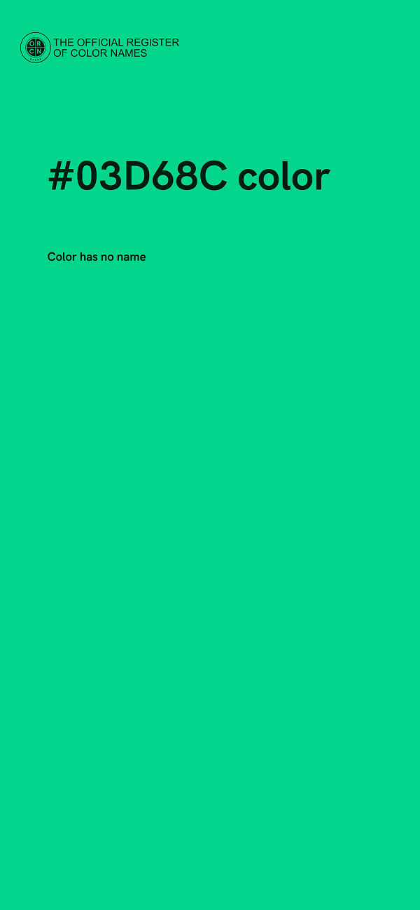 #03D68C color image