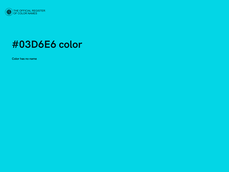 #03D6E6 color image