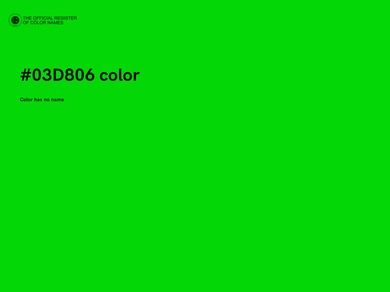 #03D806 color image