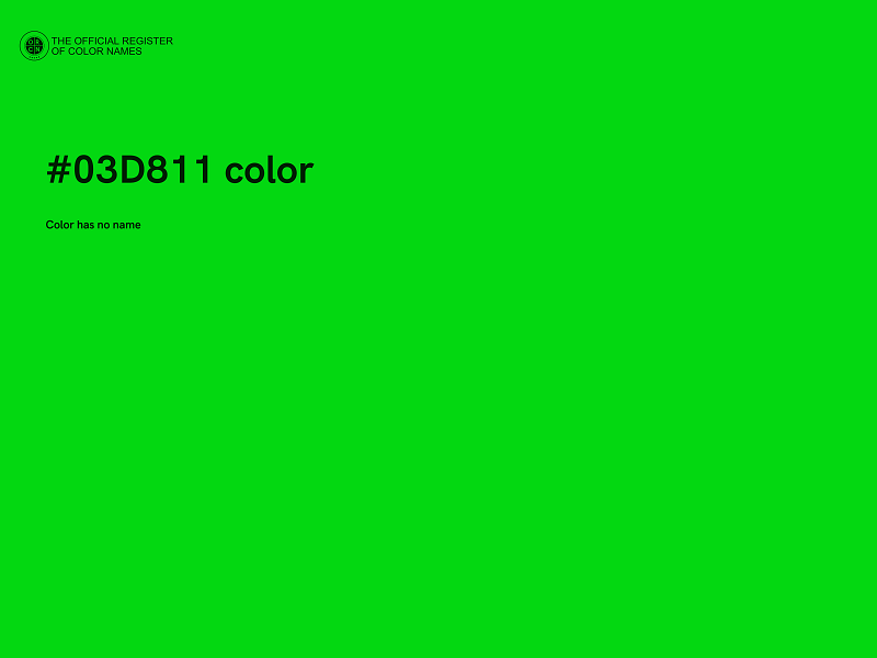 #03D811 color image