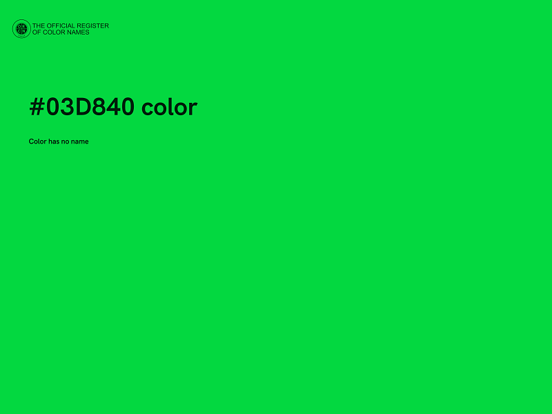 #03D840 color image