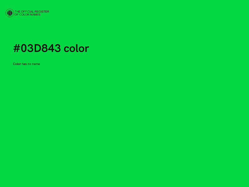 #03D843 color image