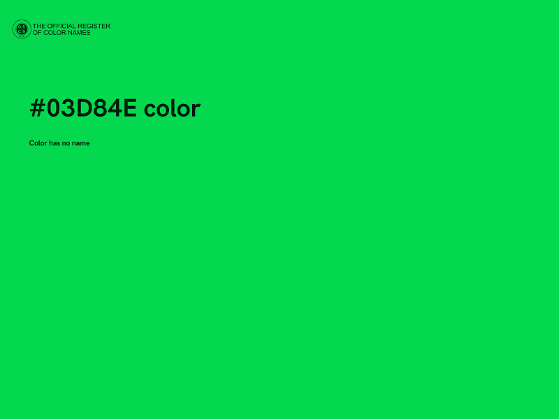 #03D84E color image