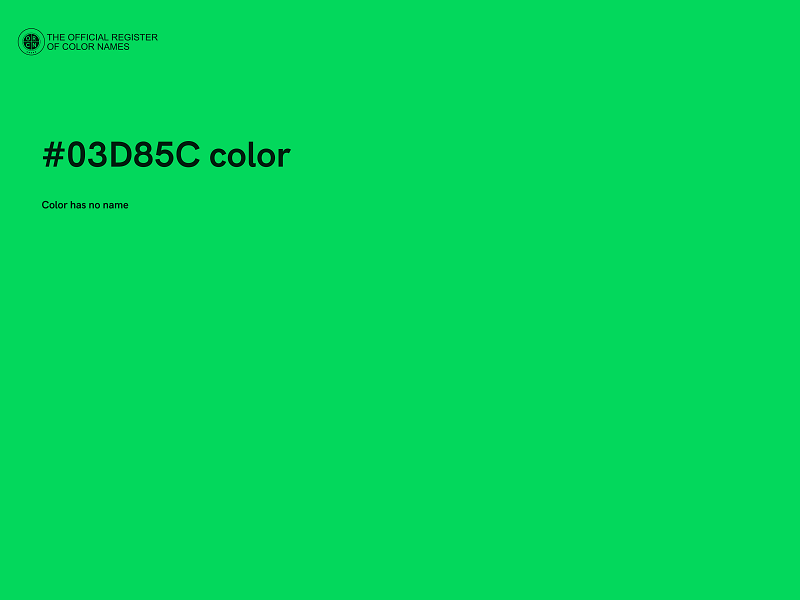 #03D85C color image