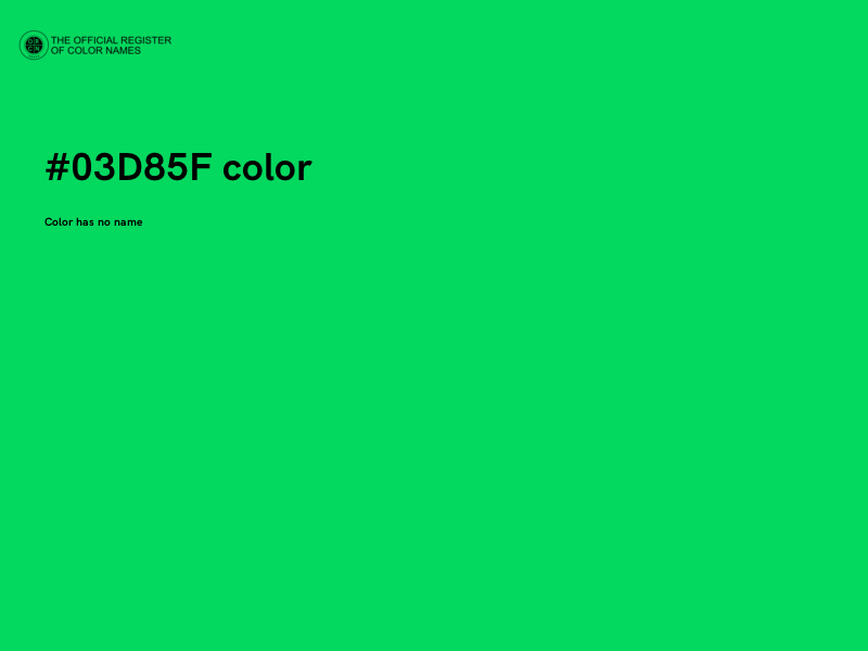 #03D85F color image