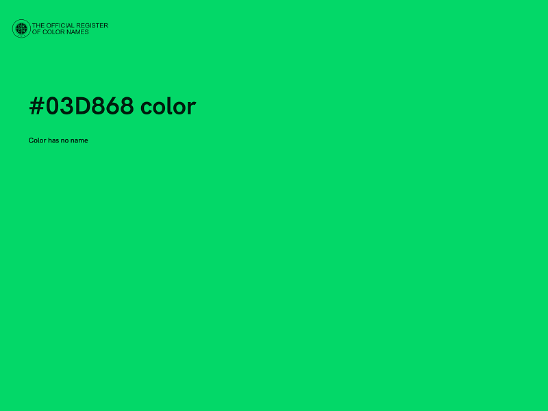 #03D868 color image