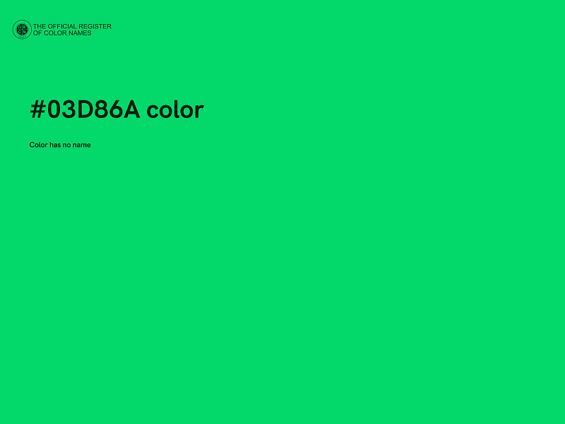 #03D86A color image