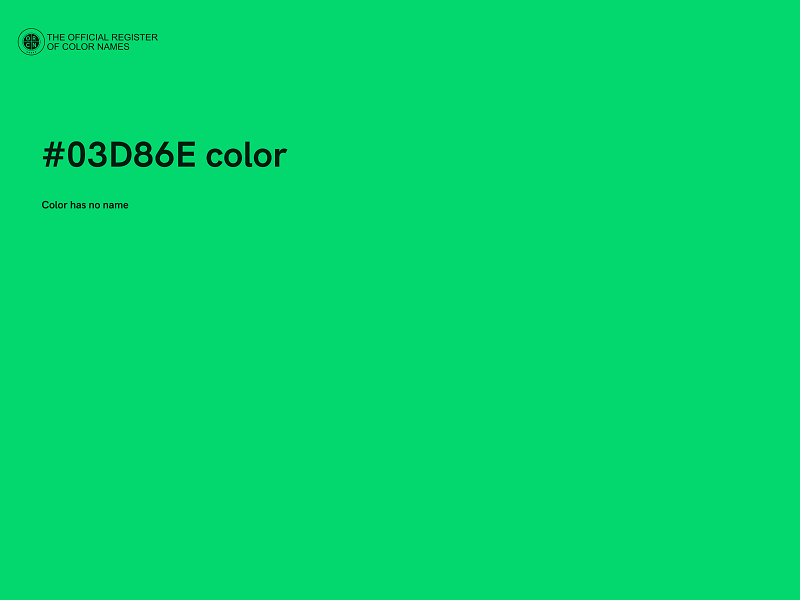 #03D86E color image