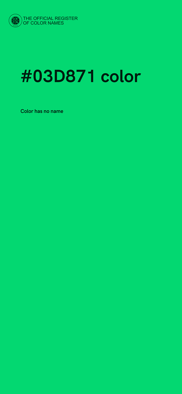 #03D871 color image